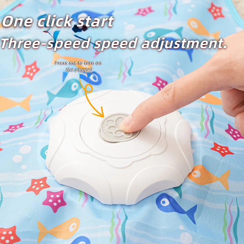 Cat Toys Interactive Hide and Seek Cat Toy with Mouse Squeaky Motion Activated Moving Concealed Feathers Kitten Teaser Toy